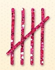 pink tally marks